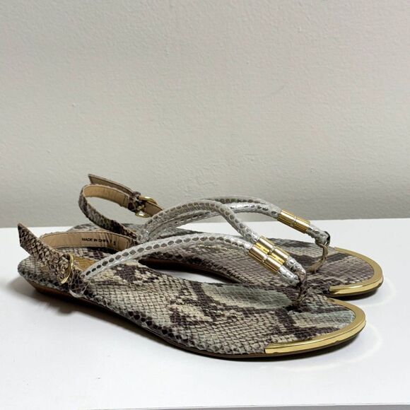 The Dolce Vita Women's Archer Thong Sandal in size 7.5 snakeprint - Picture 3 of 7